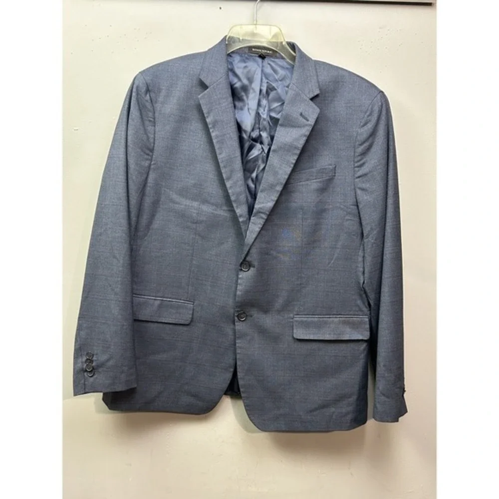 Banana Republic Blazer Mens 46R Plaid Slim Fit Sport‎ Coat Jacket Office